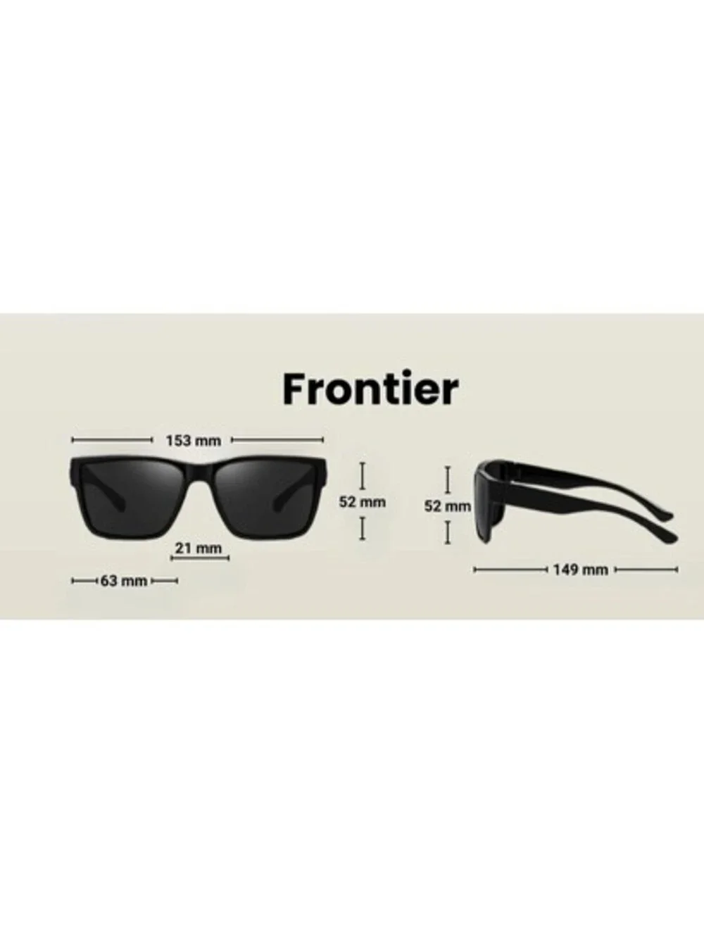 Saint Functional Eyewear Fit Over Sunglasses Frontier Black Men's NIP